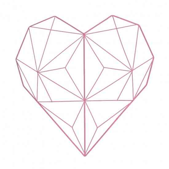 Настінний органайзер Мудборд Серце (moodboard) рожевий Вінниця