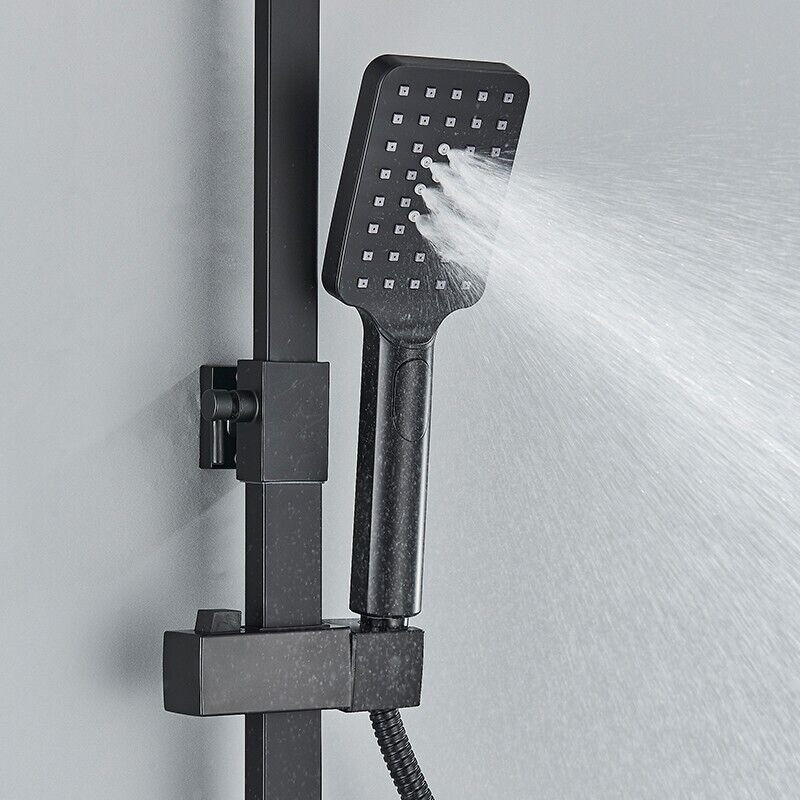 Душевая система хром черный,термостатический набор для душа-4 функции (245114600) Киев - изображение 7