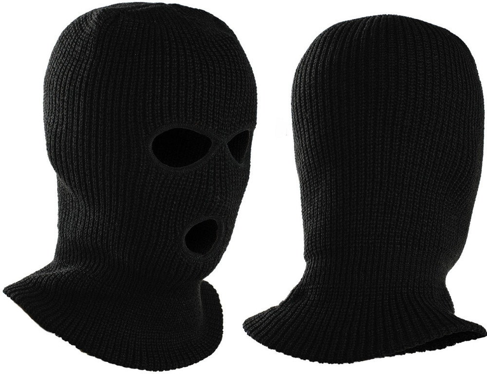 Універсальна Тактична Балаклава зимова з 3 отворами Mil-Tec від Sturm (12113002) Black Нововолинськ - фото 2