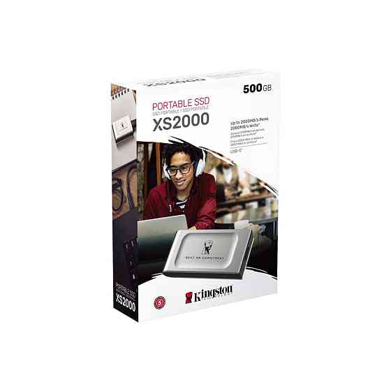 Портативний SSD Kingston XS2000 BOC 500GB USB 3.2 Gen2 (2x2) Type-C 3D NAND Одеса