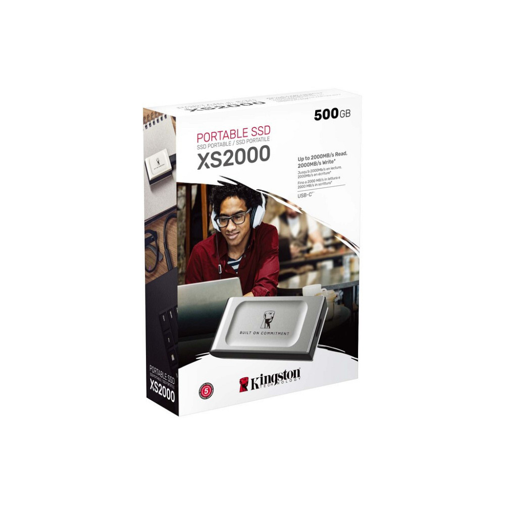 Портативний SSD Kingston XS2000 BOC 500GB USB 3.2 Gen2 (2x2) Type-C 3D NAND Одеса - фото 3