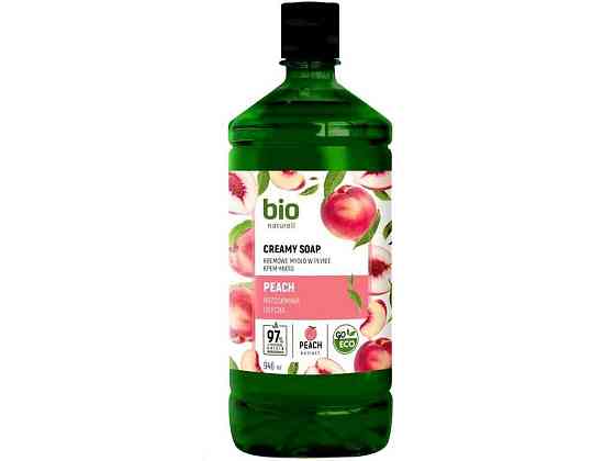 Крем-мило 946мл бутилка ЗАПАСКА Персикове ТМ BIO NATURELL Київ