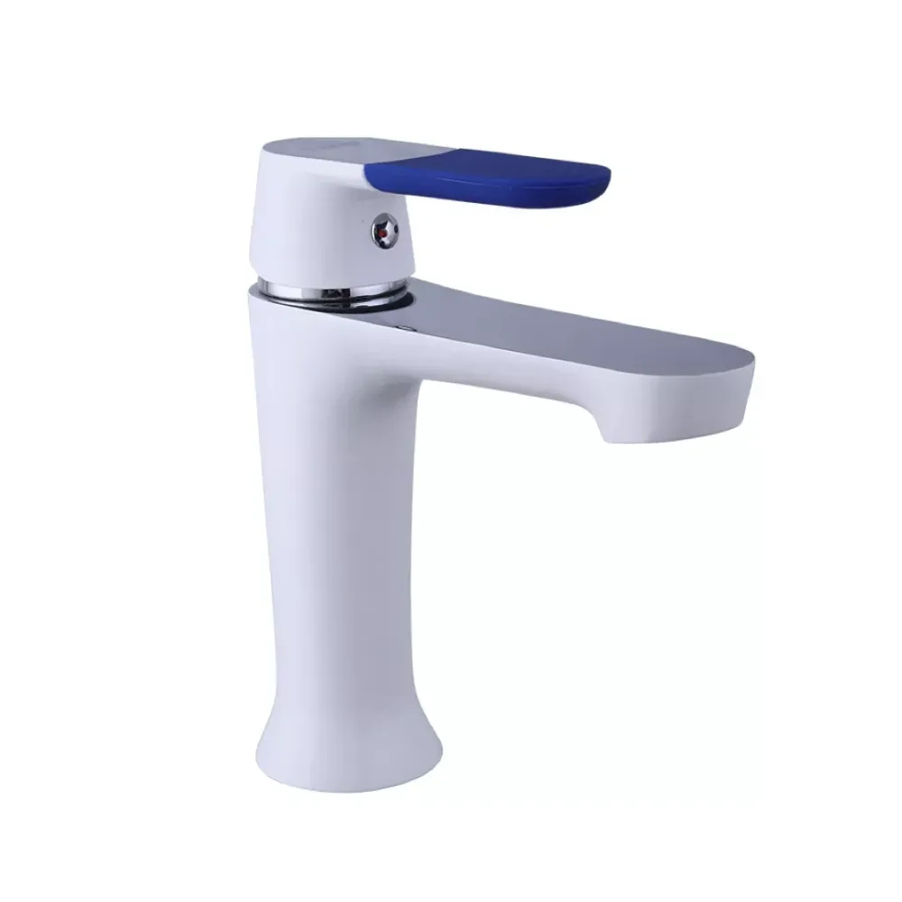 Смеситель для умывальника Frap F1034 белый/хром Киев - изображение 1