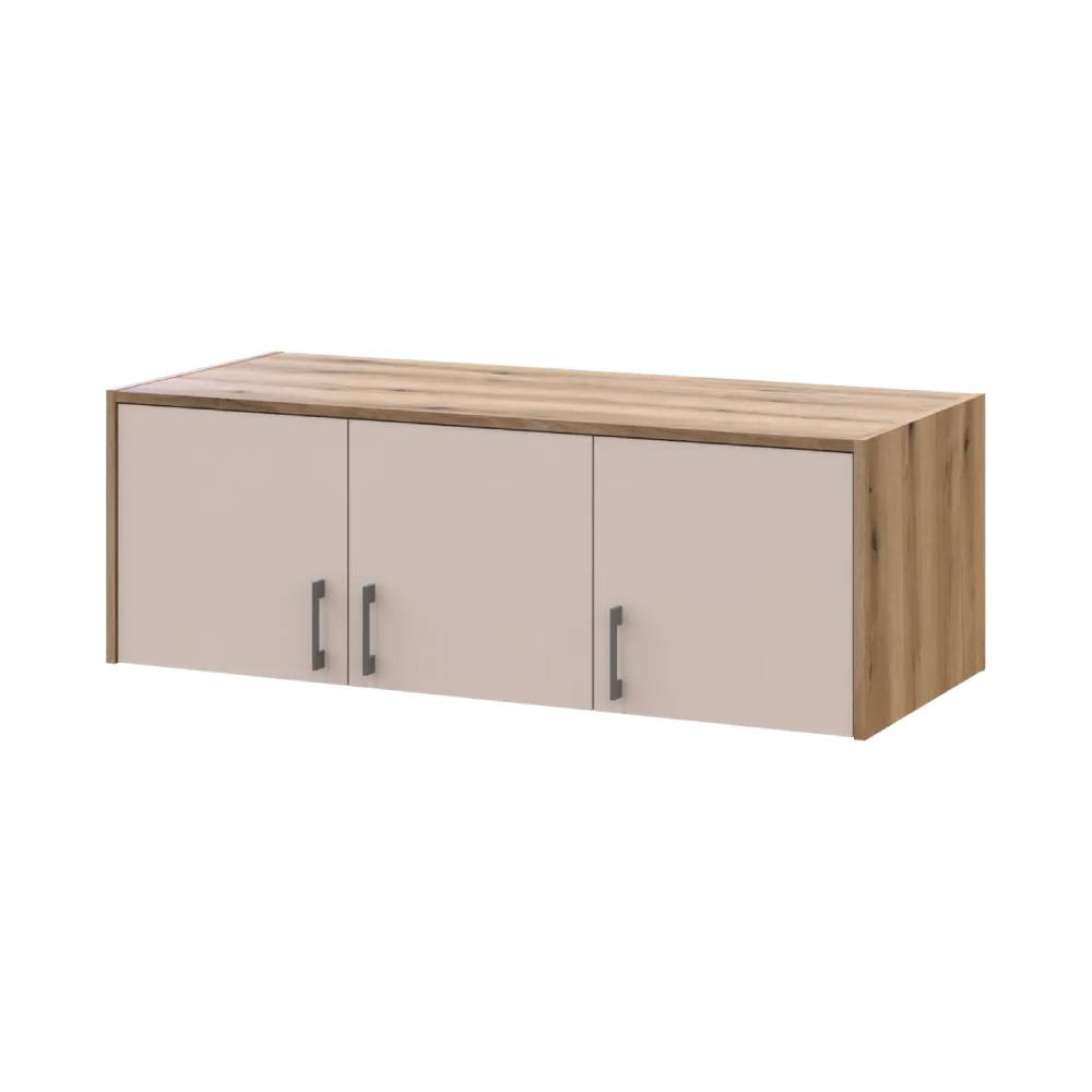 Антресоль Doros Ронди Дуб Артизан/Кашемир 3 ДСП 121х52х41 DRS-011602 (80737823) Днепр - изображение 1