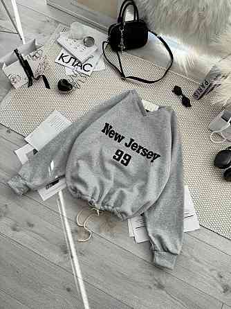 Унісекс базовий стильний світшот тринитка на флісі Меланж Одеса