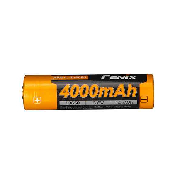 Акумулятор 18650 Fenix ​​4000mAh 3.6V (Чорно-жовтий) Вінниця