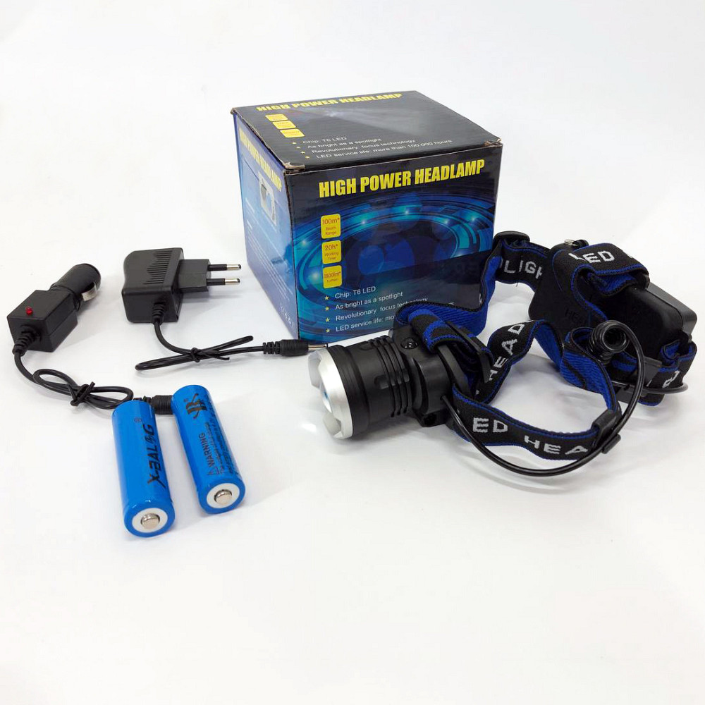 Налобний ліхтар для монтажних робіт Bailong, Ліхтар акумуляторний для риболовлі, Ліхтарик на лоб RH-75 Львів - фото 5