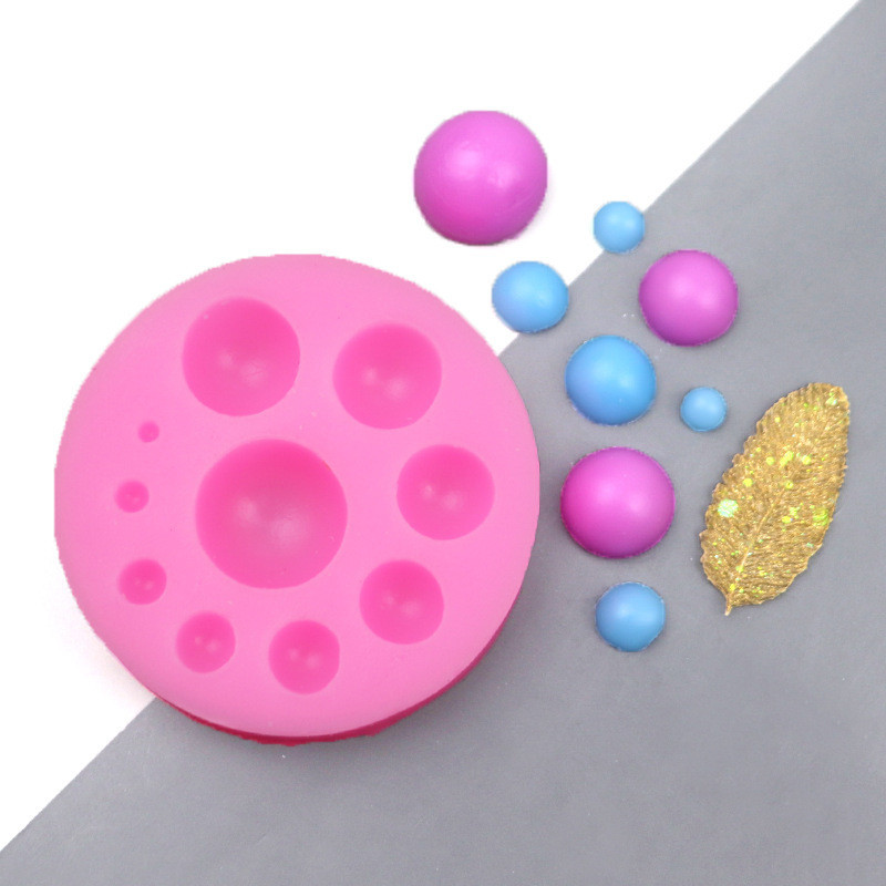 Молд силиконовый Полусферы диаметр 68 мм розовый Киев - изображение 1