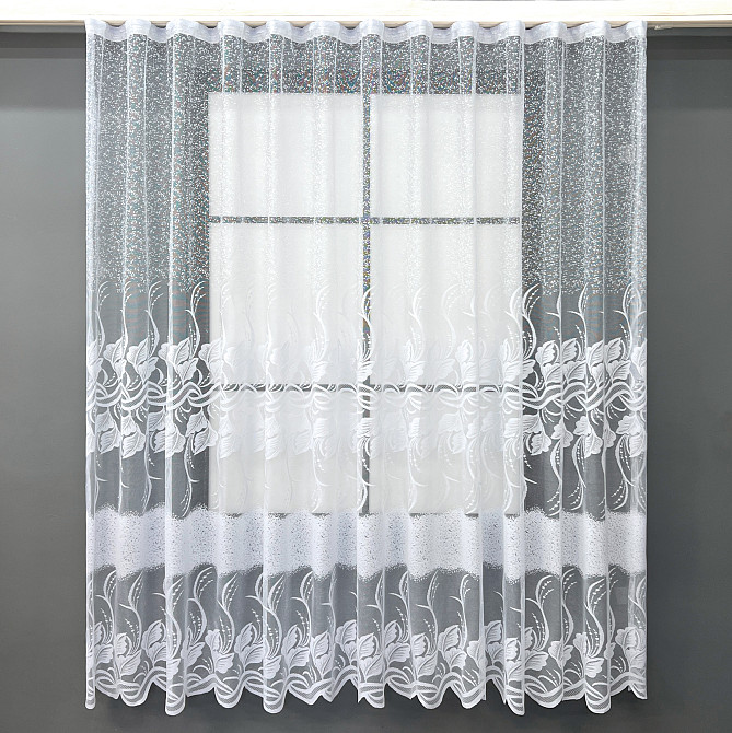 Тюль VR-Textil 2007т Жакард Білий 300х180 см (42-1080) Київ - фото 1