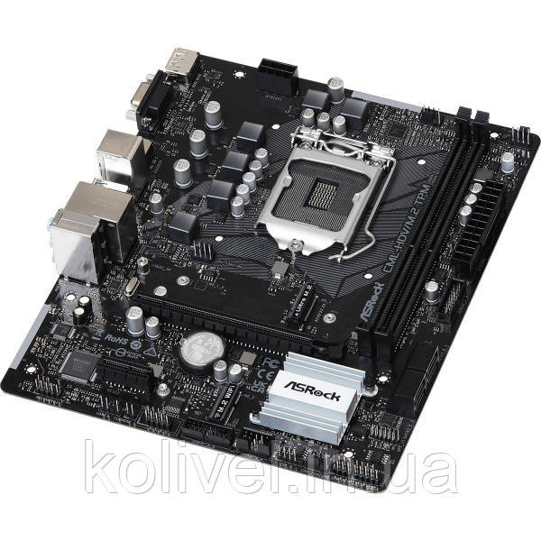 ASRock CML-HDV/M.2 TPM R2.0 (1200/H370, 2*DDR4, PCIex16, DP/HDMI/VGA, 4xSATAІІІ, M.2, GLan, 7.1ch, m Киев - изображение 3