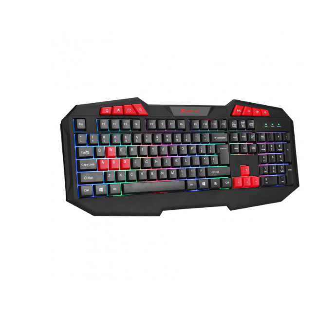 Набір ігровий клавіатура + миша XTRIKE MK-503 дротова з підсвічуванням чорний/червоний Житомир - фото 3