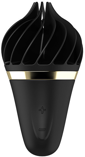 Вібростимулятор кліторальний Satisfyer Sweet Treat Spinnator у формі морозива, чорний Sex Aura Київ - фото 1