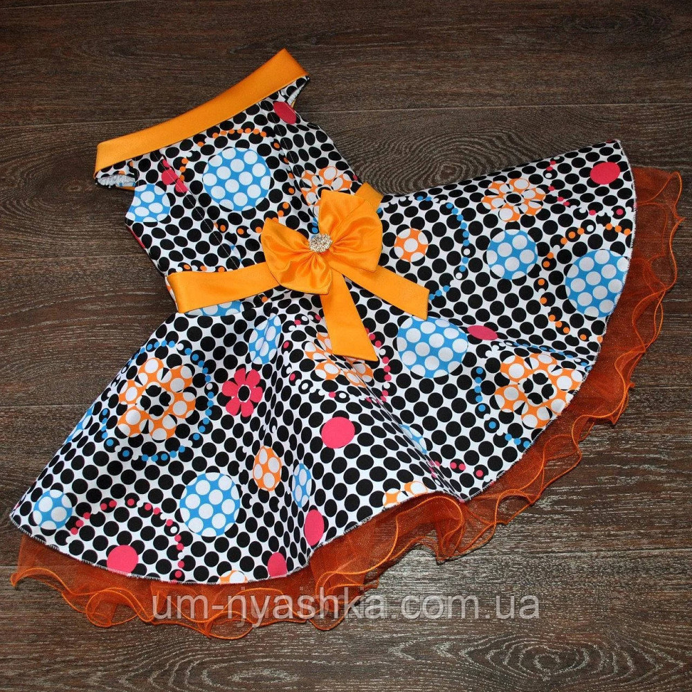Дитяче плаття в горох в ретро стилі "Оригінальні Стиляги" 110-122 Кривий Ріг - фото 1