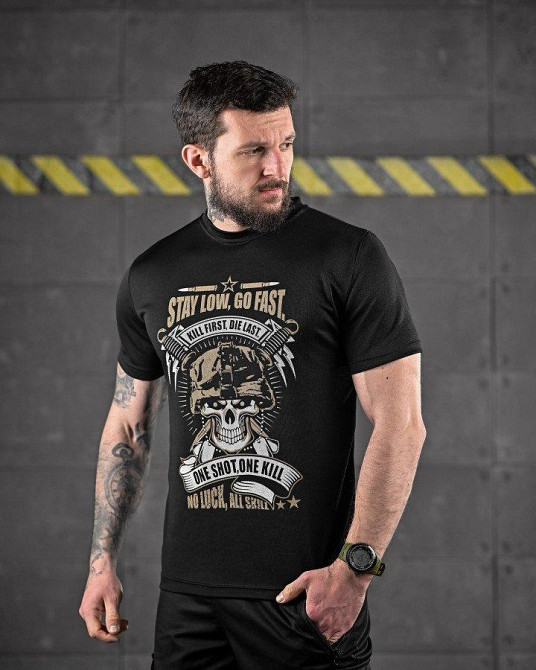 Тактическая футболка Oblivion  Go fast  Oblivion black ДЛ6582 Одесса - изображение 4