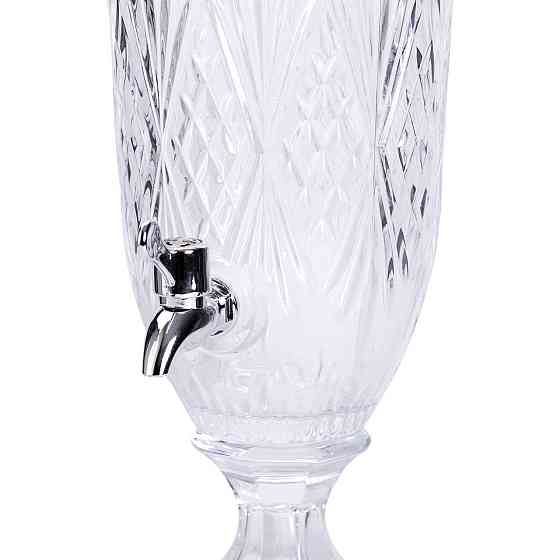 Скляна лимонадниця з краном на ніжці, 2 л Київ