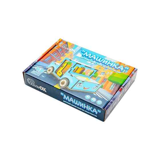 Дитячий дерев'яний 3D конструктор "Машинка" Puz-00930, 43 деталі Вінниця