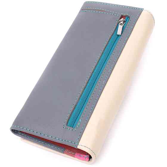 Практичный кошелек для стильных женщин из натуральной кожи ST Leather 22519 Разноцветный Киев