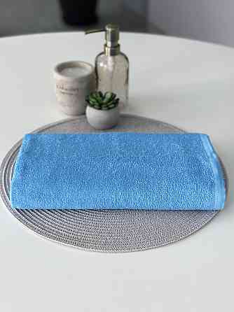 Полотенце однотонное Ideal Textile 50х90 см 400 г/м2 (56860914) Блакитний 1 шт Черновцы