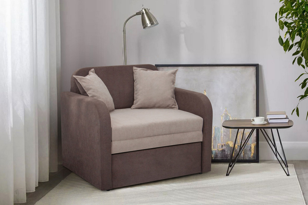 Диван Карлсон 1,3 (Аляска 03/23) кофейн/бежевий Київ - фото 1