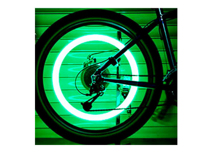 Светодиодные колпачки для колес велосипеда, авто на ниппель пара Feel Fit зеленые Бровары - изображение 2