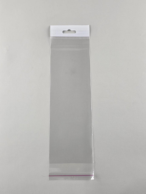 Пакети з липкою стрічкою і европодвесом 9см 28см 25мк (1000 шт) Харків - фото 1