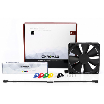 Кулер для корпуса Noctua NF-F12PWM CHROMAX.BLACK.SWAP Винница - изображение 3