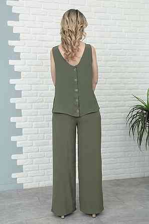 Літній костюм зі штанами палаццо "Stellar" оптом | Батал | Розпродаж моделі Київ