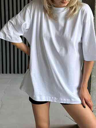 Базова футболка жіноча оверсайз Білий 48/50 Харків