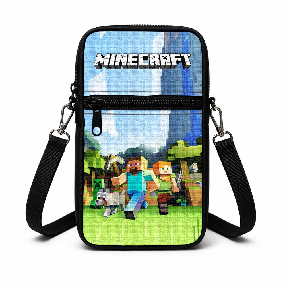 Сумка-чехол для телефона Minecraft детская через плечо, водонепроницаемая мини-сумка (4745) Киев - изображение 1