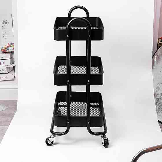 Металева тришарова кухонна мобільна тележка HP-46-5 Київ