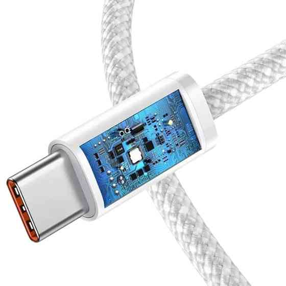 Кабель USB 99% Original Type-C to Type-C (Woven) (box) 1m White Рівне