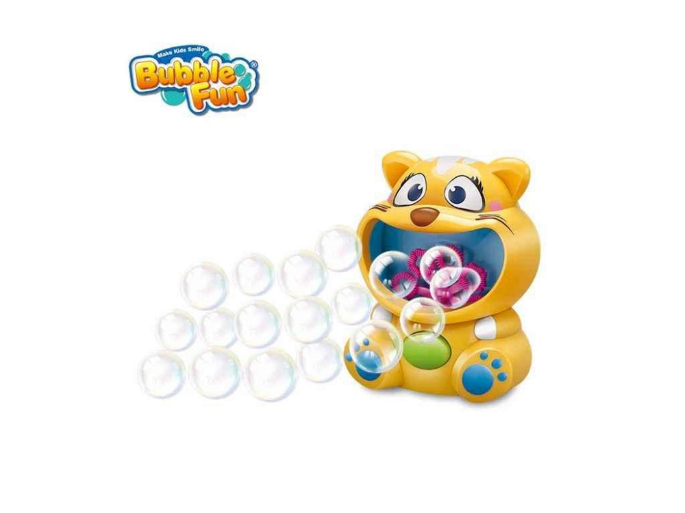 Машинка для пузырей на батарейках Кот (16x15x20.7см) Bubble Fun ТМ BUBBLE FUN Киев - изображение 1