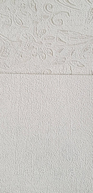 Шпалери вінілові на флізеліні Marburg Aura метрові однотонні під крихту структурні білі Київ - фото 3