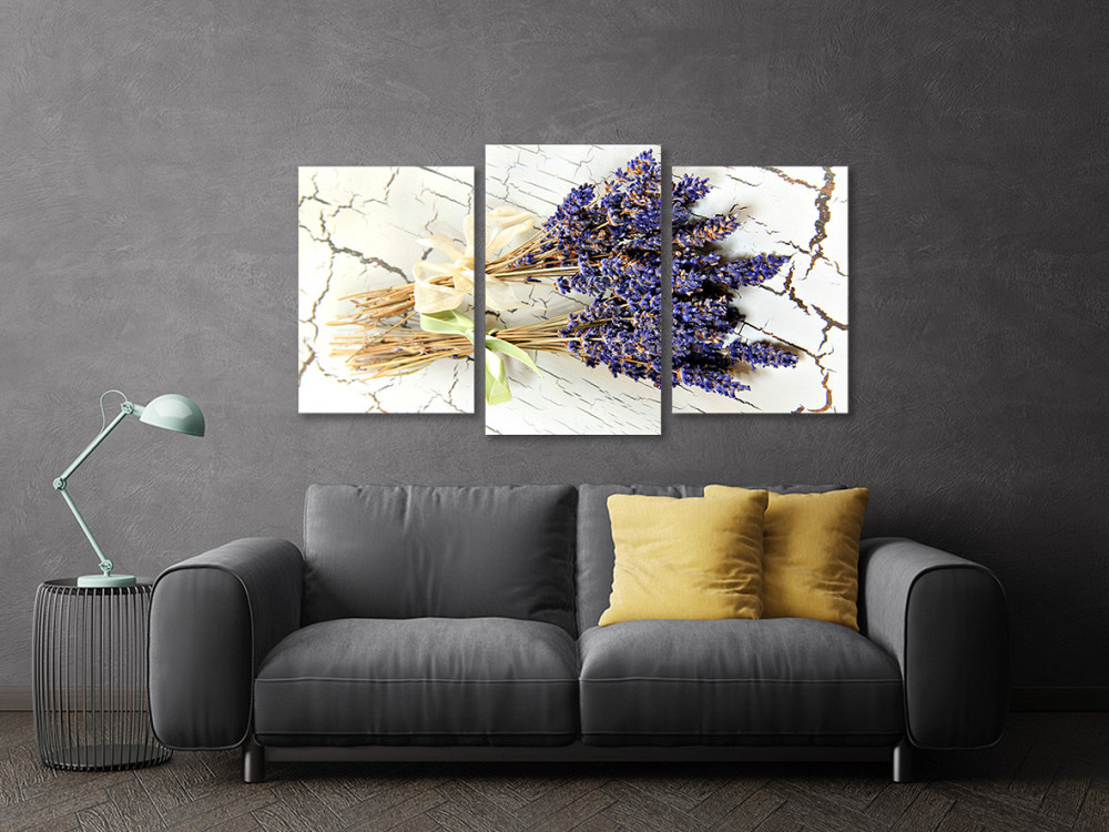 Модульная картина в гостиную / спальню Лаванда Art-620_3 70x130 см Киев - изображение 3