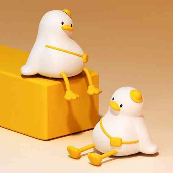 Нічник дитячий силіконовий сенсорний Каченя VALESO A050 для спальні акумуляторний білий Коломия