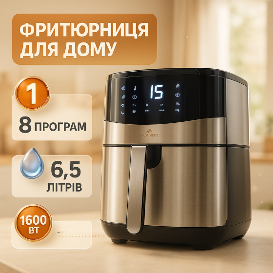 Фритюрниця для повітряної фритюрниці, Фритюрниця без олії та жиру, Аерогриль для готування без масла QY-70 Львів