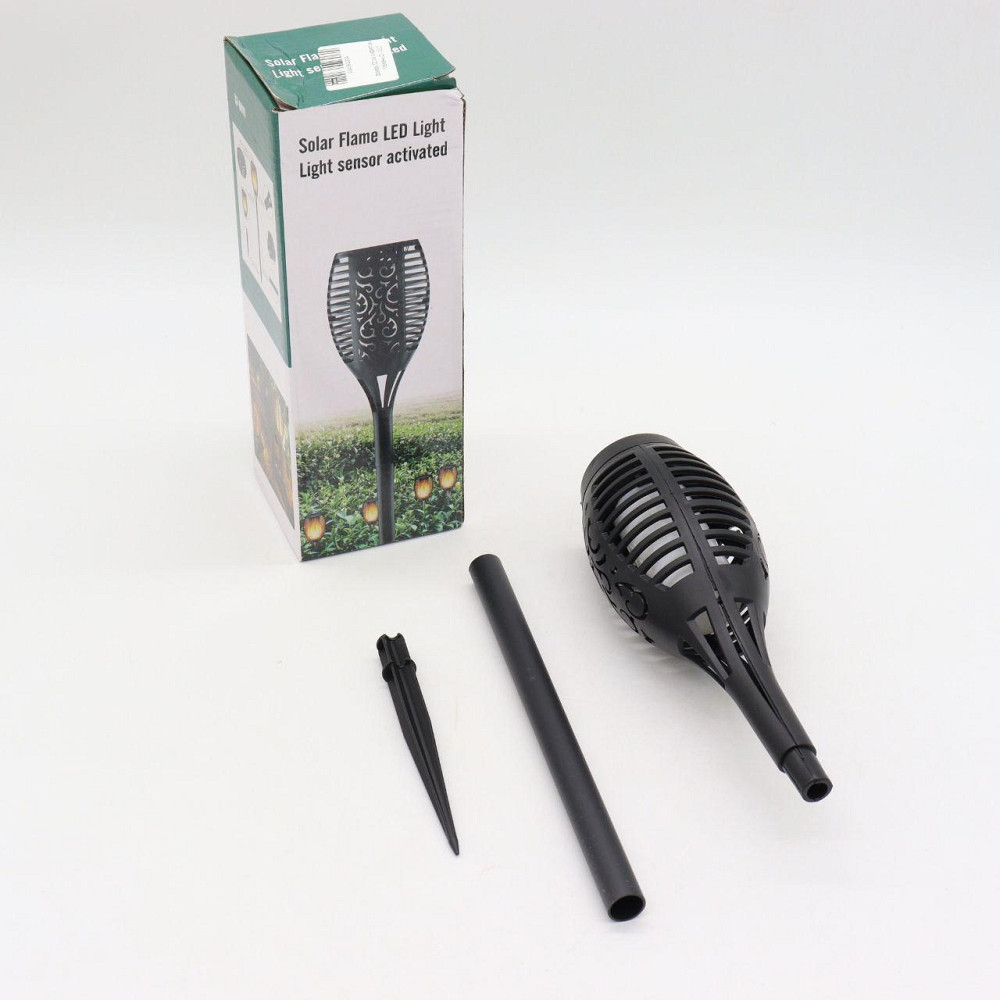 Ліхтар на сонячній батареї 52см, Solar flame + Подарунок Відлякувач гризунів Garden Pro / Садовий світильник Київ - фото 8