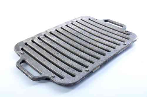 Чугунная решетка для гриля и барбекю с ручками 420x250 мм, толщина 20 мм СИЛА Харьков