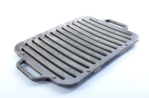 Чугунная решетка для гриля и барбекю с ручками 420x250 мм, толщина 20 мм СИЛА Харьков - изображение 1