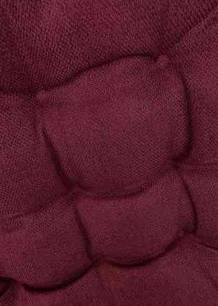 Подушка для стільців (40x120х4 см) подвійна Decorator Мальмо колір бордовий 84-171 Київ