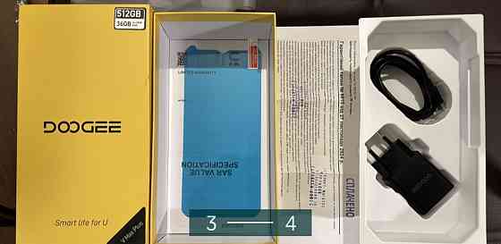 Телефон Doogee V MAX Plus 16/512Gb. АКБ 22000 мАг. Black. Android 14 Киев