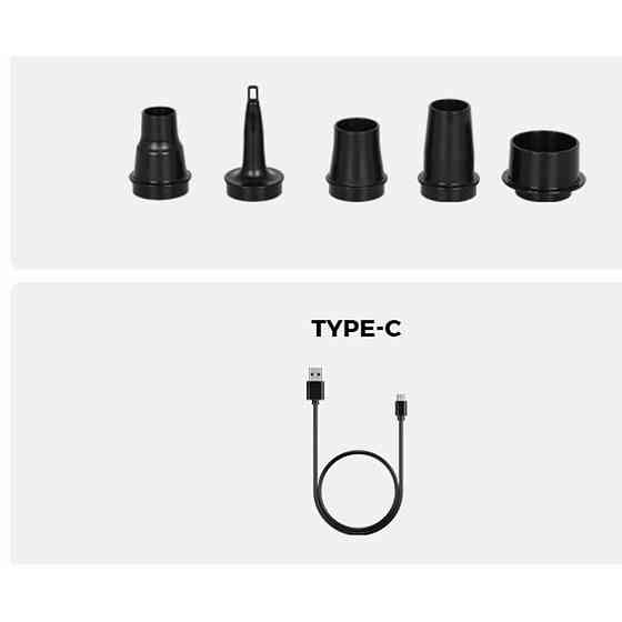 Портативний повітряний насос Flextail Evo Pump 3, 1000 л/хв, помаранчевий Київ