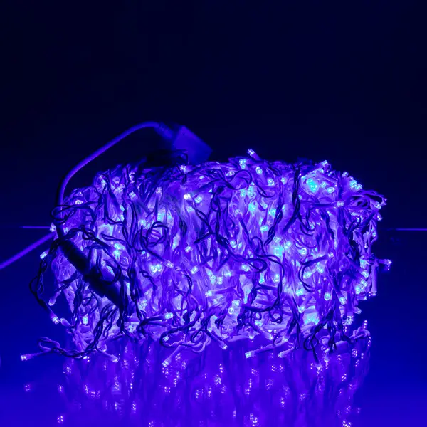 Garlando Вулична гірлянда Бахрома 50 м 600 LED білий провід Синій 50MWBL Коломия - фото 3