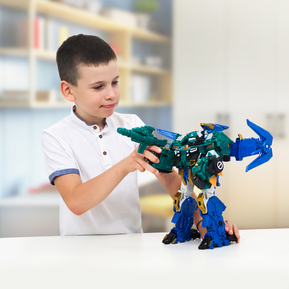 Ігровий набір з роботом-трансформером Dinoster – Стего Бласт Вінг Дніпро - фото 10