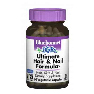 Вітамінно-мінеральний комплекс Bluebonnet Nutrition Остаточна Формула для Волос і нігтів, 60 вегетарій (BLB1106) Вінниця
