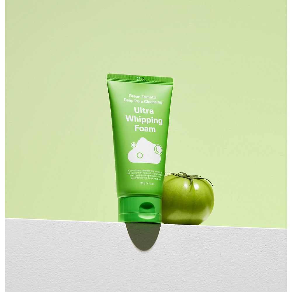 Пенка для очистки пор Green Tomato Deep Pore Cleansing Ultra Whipping Foam Sungboon Editor 120 г Киев - изображение 6