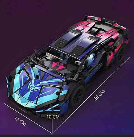 Конструктор спортивна машинка Lamborghini Cyberpunk, 1314 деталей, Маштабо 1:14 Ламба кіберпанк Київ