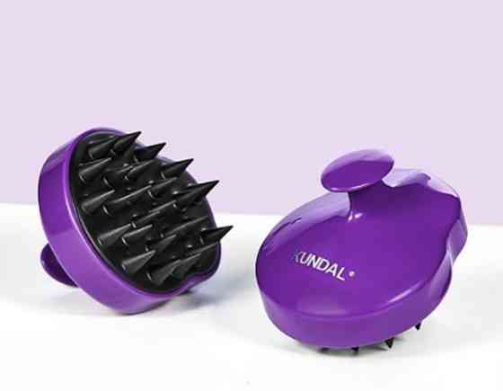 Масажна силіконова щітка для миття голови Kundal Київ