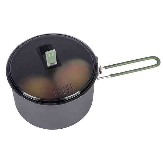 Кастрюля Bo-Camp Explorer Hard Anodized 1L Grey/Green (2200236) Вінниця