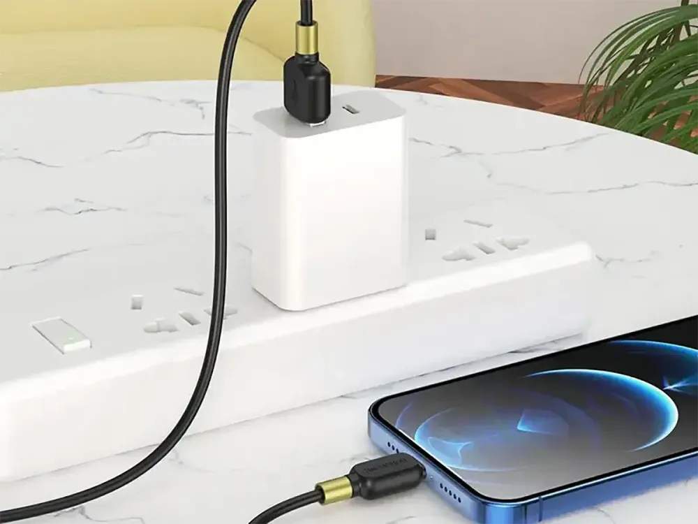 Кабель USB - Lightning Borofone BX59 Defender 1м 3А швидка зарядка для iPhone iPad шнур із чіпом захисту Одеса - фото 7